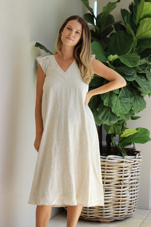 Eb & Ive Nala Maxi Dress Tusk