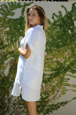 Eb & Ive Studio Short Shirt Dress Salt