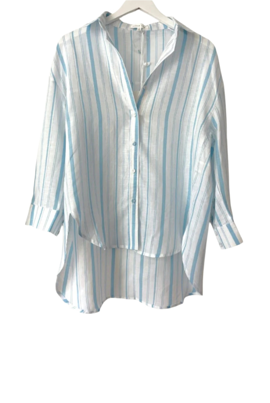 Little Lies Bahamas Stripe Shirt Peach