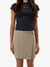 Thrills Marley Twill Suiting Skirt Tan Black