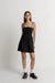 Rhythm Classic Shirred Mini Dress Black