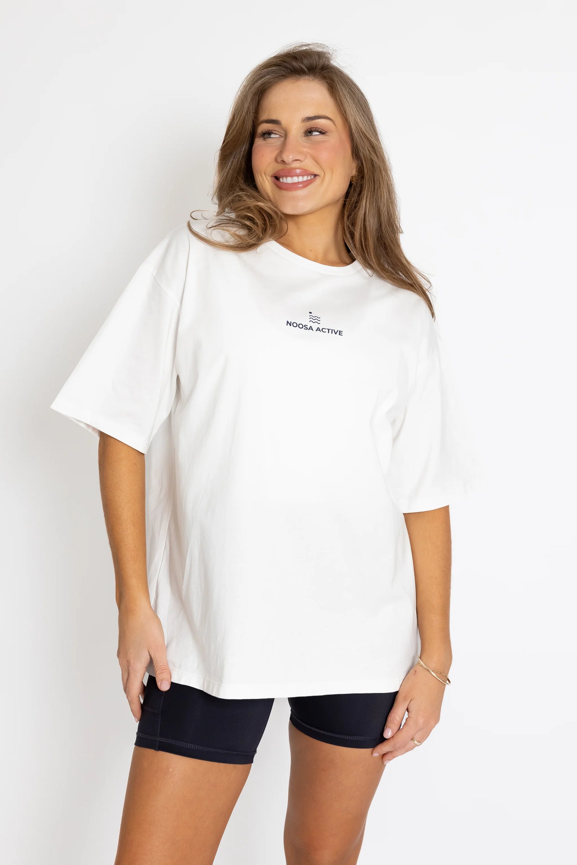 Noosa Active Oversized Tee White