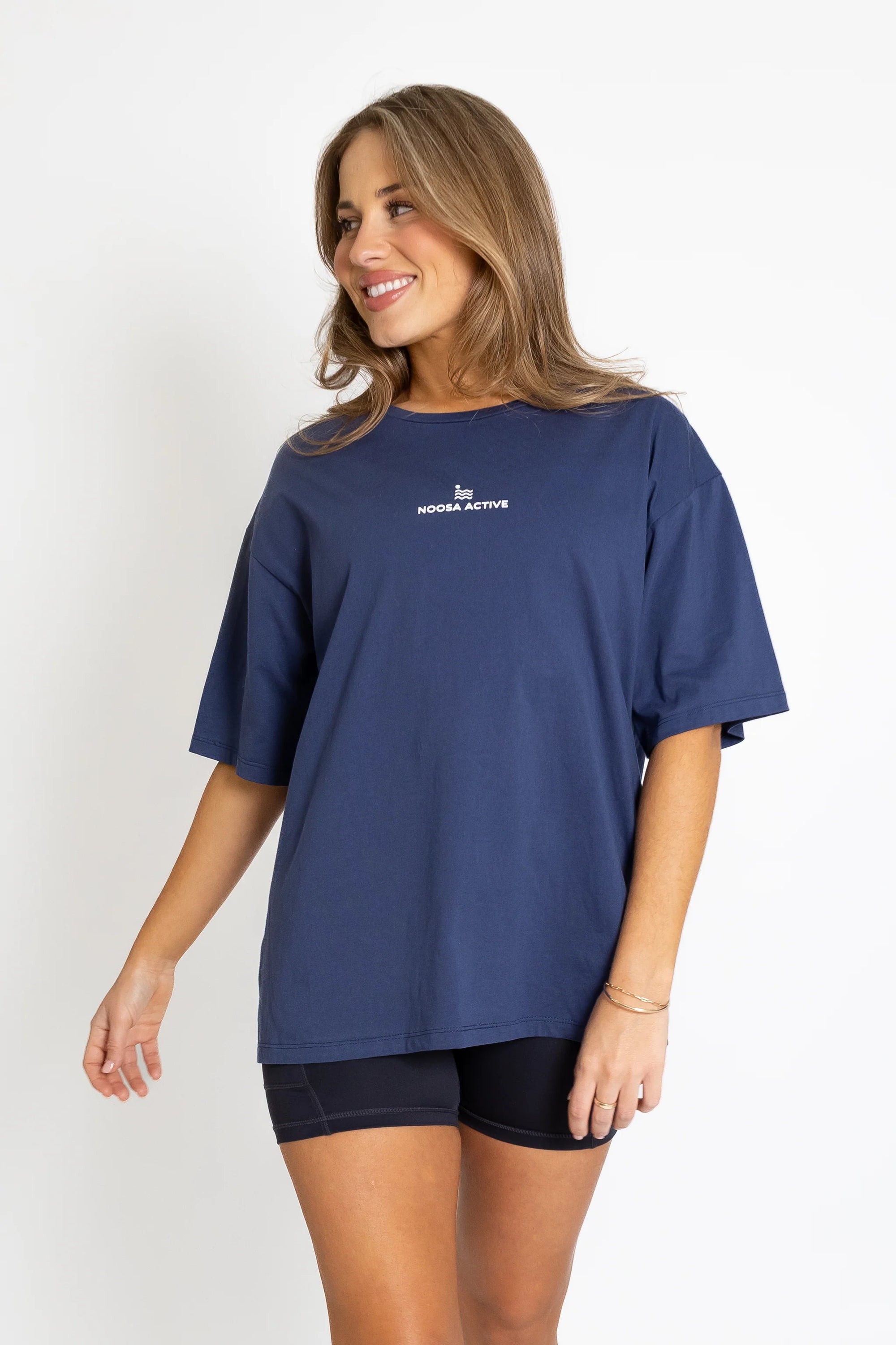 Noosa Active Oversized Tee Navy