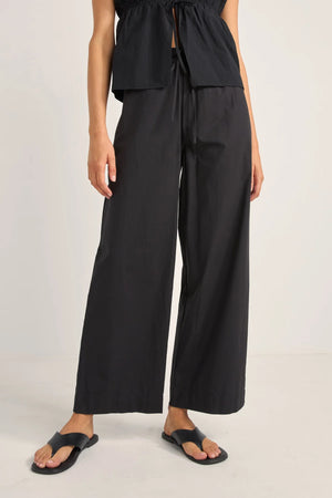 Rhythm Posie Gathered Pants Black