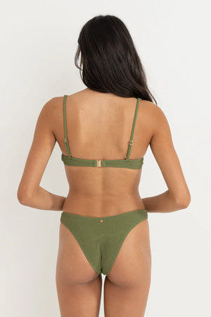 Rhythm Essential Rib Underwire Top Olive