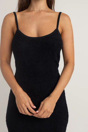 Rhythm Sofia Boucle Midi Dress Black