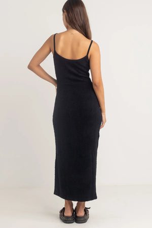Rhythm Sofia Boucle Midi Dress Black