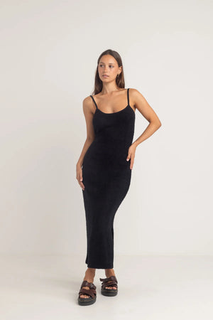 Rhythm Sofia Boucle Midi Dress Black
