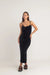 Rhythm Sofia Boucle Midi Dress Black