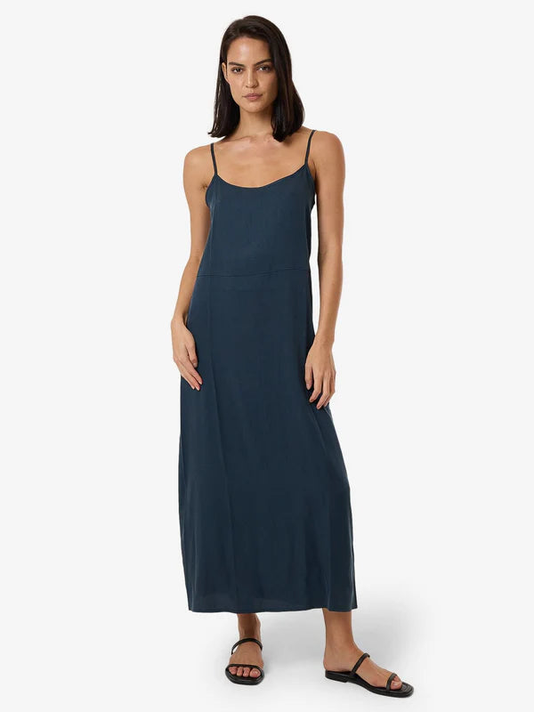 Thrills Breezy Slip Dress Dark Slate