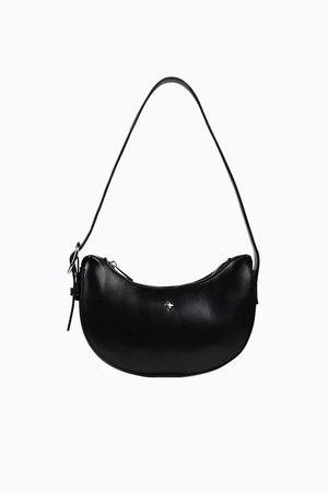 Peta + Jain Goldie Eyelet Shoulder Bag Black/Silver