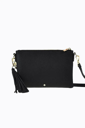 Peta + Jain Kourtney Xbody Bag With Tassel Black Pebble