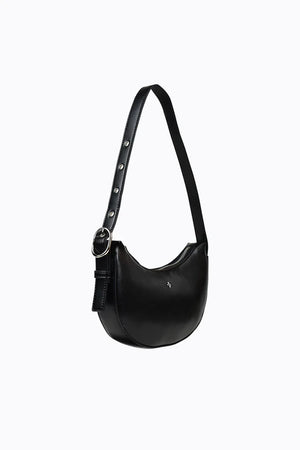 Peta + Jain Goldie Eyelet Shoulder Bag Black/Silver