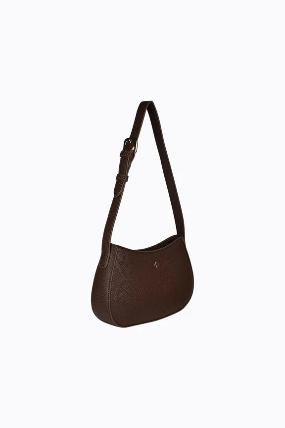 Peta + Jain Mood Shoulder Bag Chocolate Pebble/GoldPebb