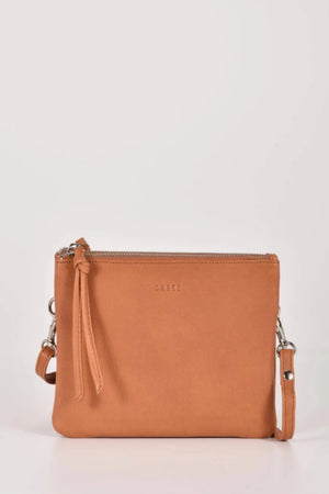 Gabee Fulton Soft Leather Crossbody Tan