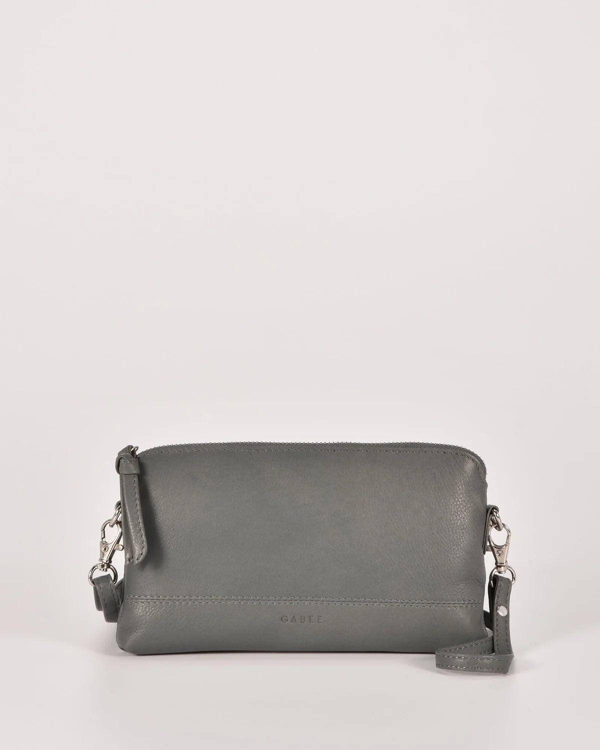 Gabee Kara Leather Bag with Strap Grey