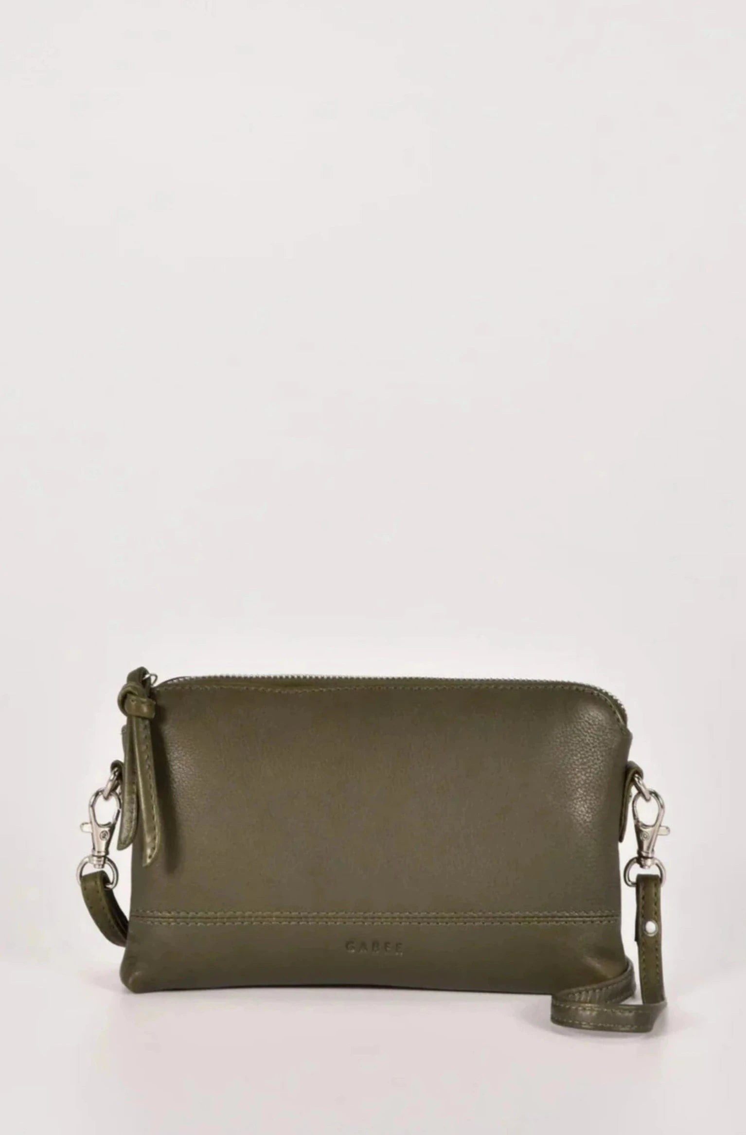 Gabee Kara Leather Bag with Strap Olive