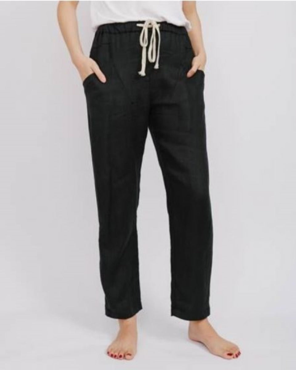Linen Women Pants. Black Linen Pants. Flax Pants. Linen Trousers. Linen  Capris. Basic Linen Pants. 100% Pure Linen italy 