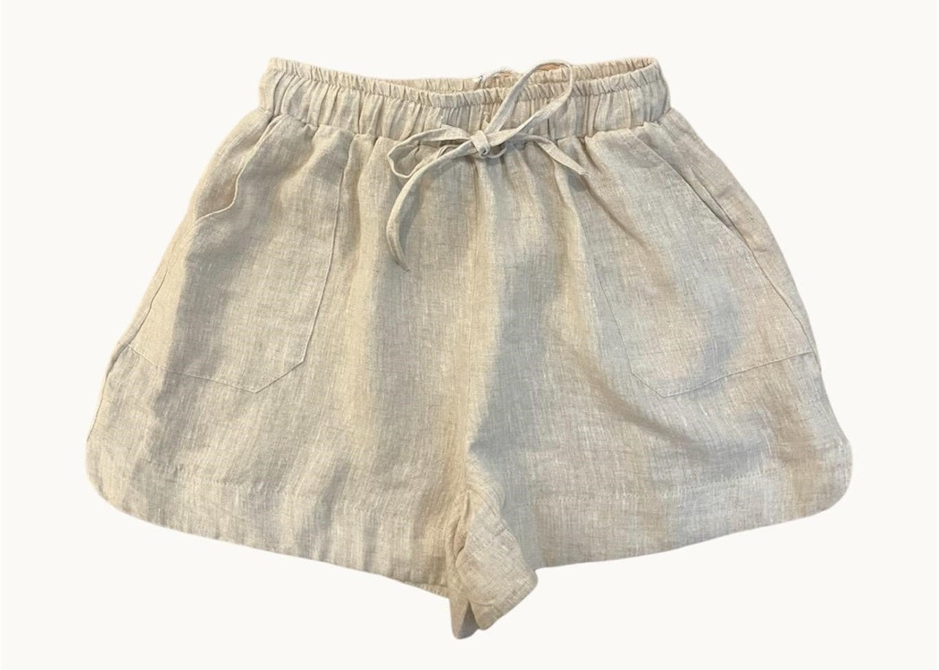 Little Lies Bronte Shirt and shorts Natural