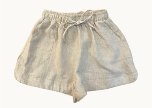 Little Lies Linen Bronte Shorts Natural