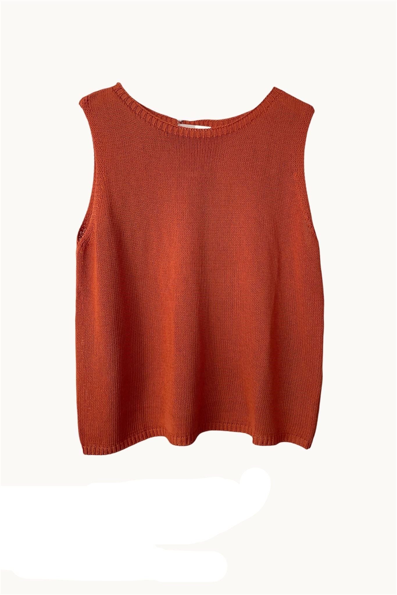 Little Lies Spring Tank Burnt Orange