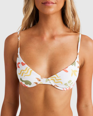 Billabong Happy Days Demi Bra White