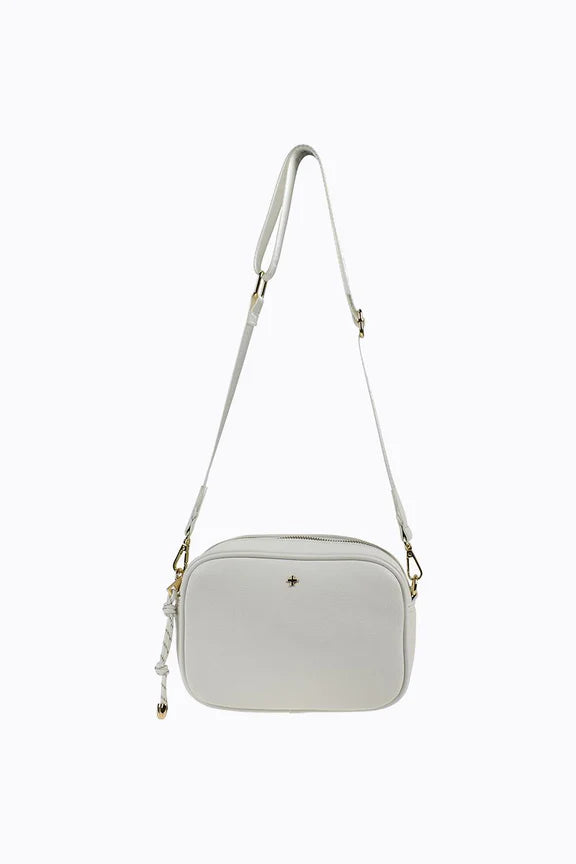 Peta + Jain Vivi Xbody W/ PJ Webbing Strap White Pebble/Gold