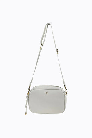 Peta + Jain Vivi Xbody W/ PJ Webbing Strap White Pebble/Gold