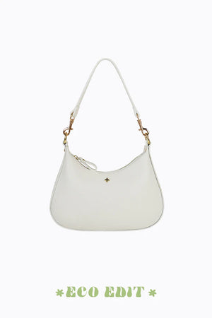 Peta + Jain Chiara Two Handle Scoop Bag White Pebble