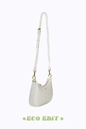 Peta + Jain Chiara Two Handle Scoop Bag White Pebble