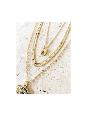 Angels Whisper Stella Twin Charm Layered Necklace