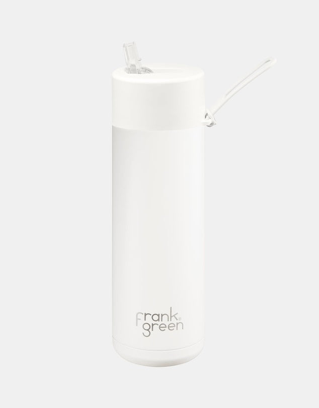 Frank Green 20oz S/S Ceramic Reusable Bottle Straw Lid Cloud