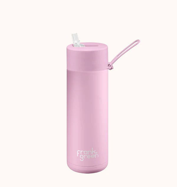 Frank Green 20oz S/S Ceramic Reusable Bottle Straw Lid Lilac Haze